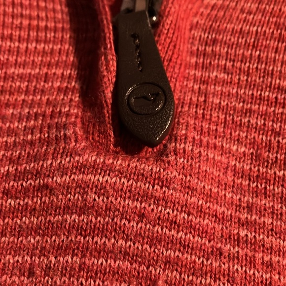 Vineyard Vines Men SZ MD Thaxter Stripe 1/4 Zip Pullover Sweater 15% Cashmere - Picture 8 of 8